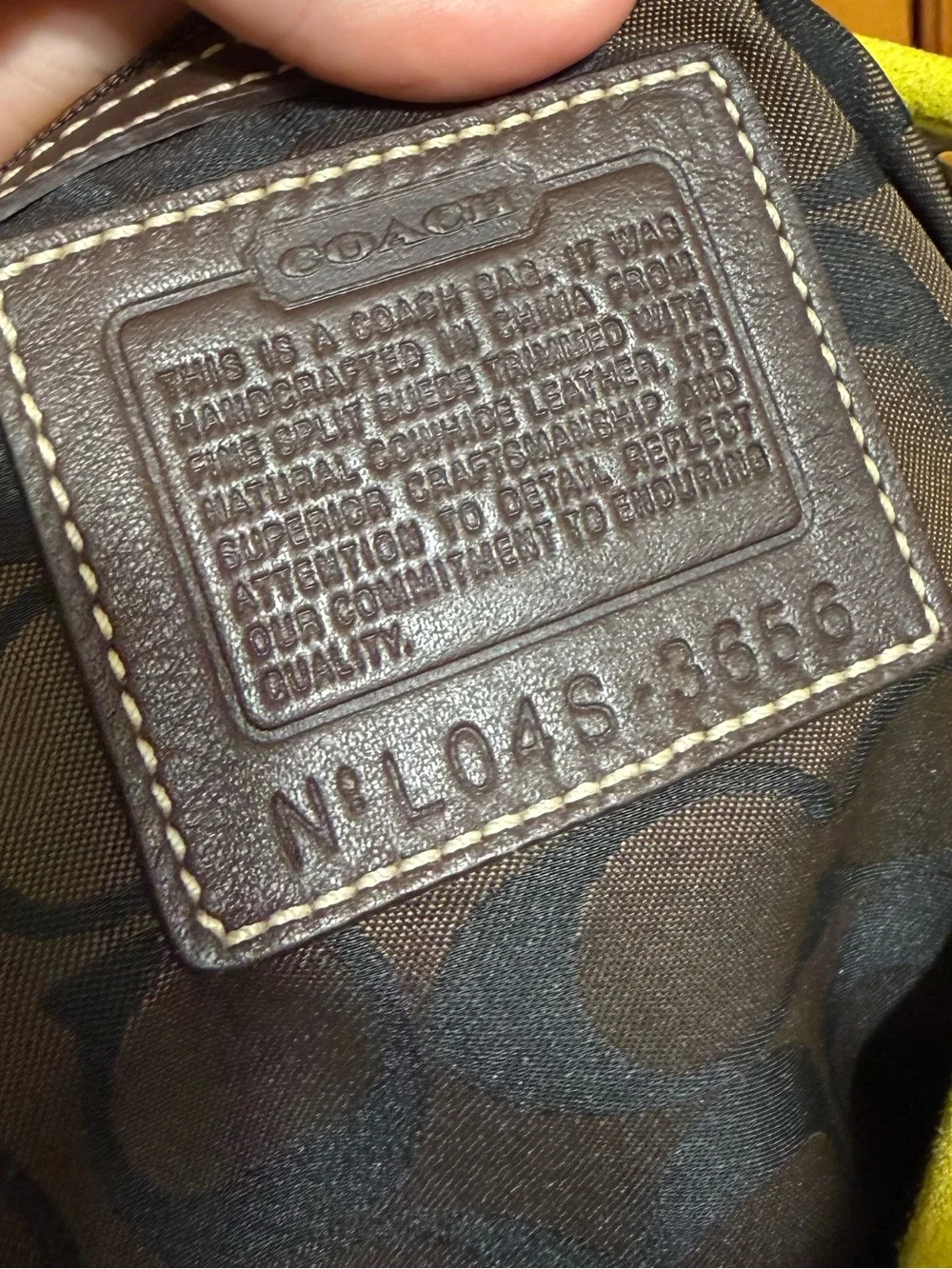 Vintage coach suede soho hobo